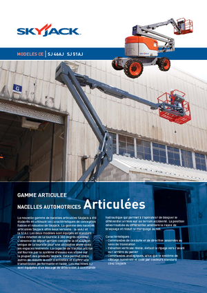 Колесни повдигачи с подвижна стрела Skyjack SJ 51 AJ