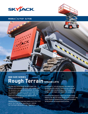 Колесни ножични автовишки Skyjack SJ 7127