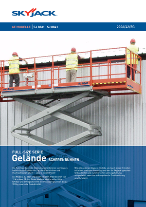 Колесни ножични автовишки Skyjack SJ 8841