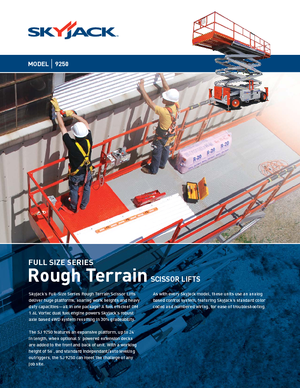 Колесни ножични автовишки Skyjack SJ 9250