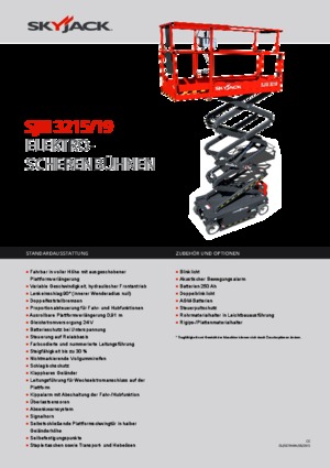 Колесни ножични автовишки Skyjack SJ III 3219