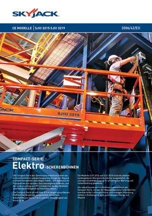 Колесни ножични автовишки Skyjack SJ III 3219