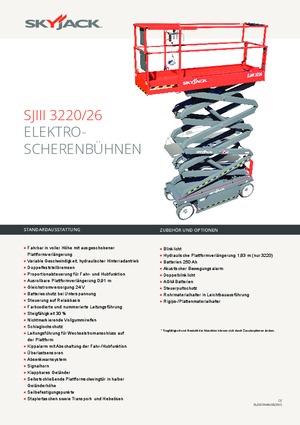 Колесни ножични автовишки Skyjack SJ III 3220