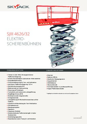 Колесни ножични автовишки Skyjack SJ III 4632