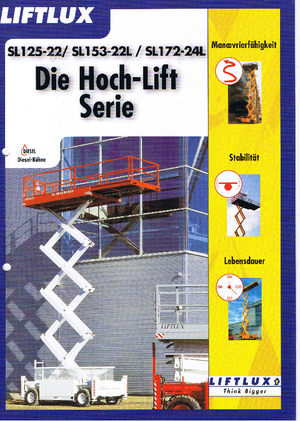 Колесни ножични автовишки Liftlux SL 172-24