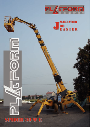 Колесни повдигачи с подвижна стрела Basket Spider 30 WE