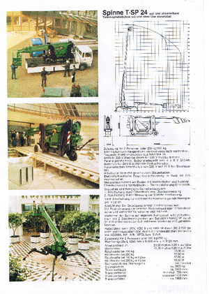 Колесни телескопични подемници Unruh Spinne ® TSP 24