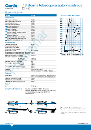 Колесни телескопични подемници Genie SX-180