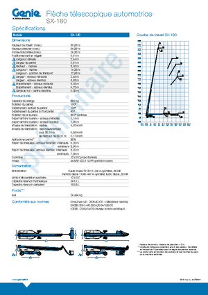Колесни телескопични подемници Genie SX-180