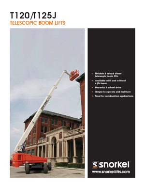 Колесни телескопични подемници Snorkel T120