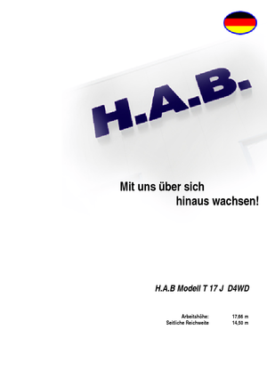 Колесни телескопични подемници HAB T 17 JD 4WD