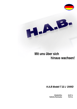 Колесни телескопични подемници HAB T 22 JD 4WD