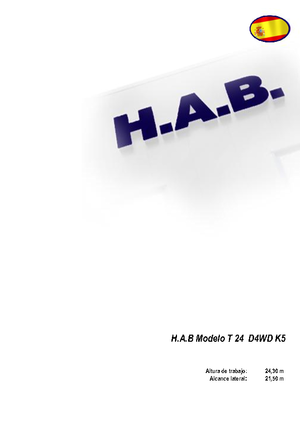 Колесни телескопични подемници HAB T 24 D 4WD K5
