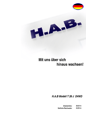 Колесни телескопични подемници HAB T 26 JD 4WD