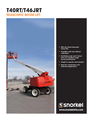 Колесни телескопични подемници Snorkel T40RT