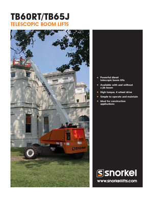 Колесни телескопични подемници Snorkel T60RT