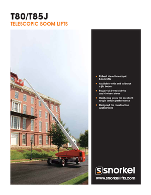 Колесни телескопични подемници Snorkel TB85J