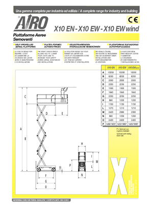 Колесни ножични автовишки AIRO X 10 EW
