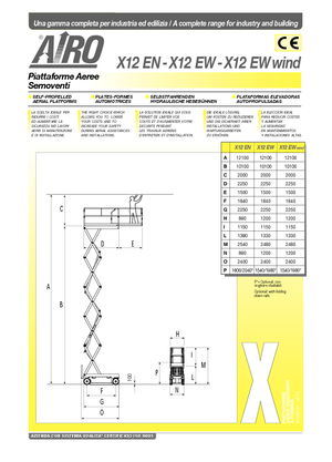 Колесни ножични автовишки AIRO X 12 EN