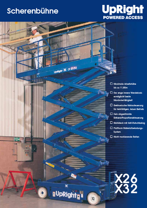 Колесни ножични автовишки UpRight X 26 N