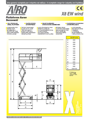 Колесни ножични автовишки AIRO X 8 EW Wind