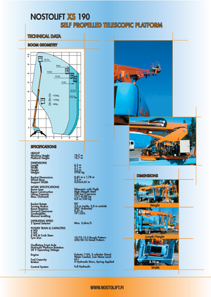 Колесни телескопични подемници Nostolift XS 190