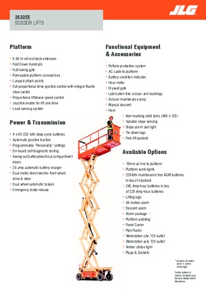Колесни ножични автовишки JLG 2632ES