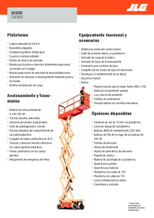 Колесни ножични автовишки JLG 2632ES
