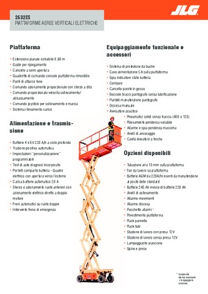 Колесни ножични автовишки JLG 2632ES
