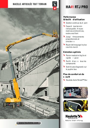 Колесни повдигачи с подвижна стрела Haulotte HA41 RTJ PRO