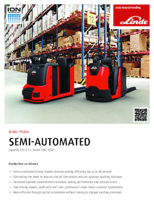 Машини за събиране на поръчки Linde N25 SA