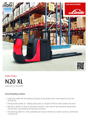 Машини за събиране на поръчки Linde N20XL