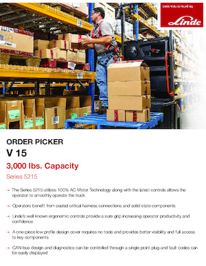 Машини за събиране на поръчки Linde V15-36V