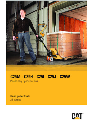 Пешеходна палетна количка Caterpillar C25M