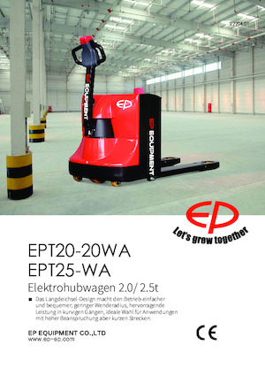 Пешеходна палетна количка EP EPT25-WA