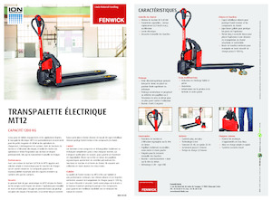 Пешеходна палетна количка Linde MT12 