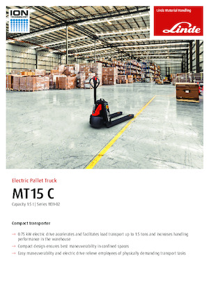 Пешеходна палетна количка Linde MT15C