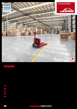 Пешеходна палетна количка Linde MT15