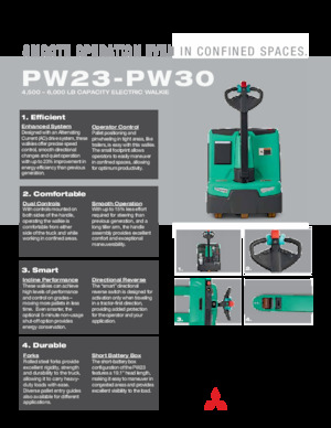 Пешеходна палетна количка Mitsubishi PW23