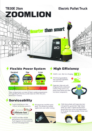 Пешеходна палетна количка Zoomlion TB20E