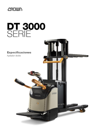 Палетни колички с платформа за повдигане на палети Crown DT 3040-2.0 TF