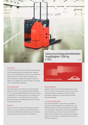 Уоки стакери Linde L 12 LS