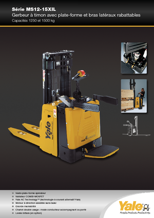 Палетни колички с платформа за повдигане на палети Yale MS12X