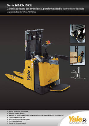 Палетни колички с платформа за повдигане на палети Yale MS12X