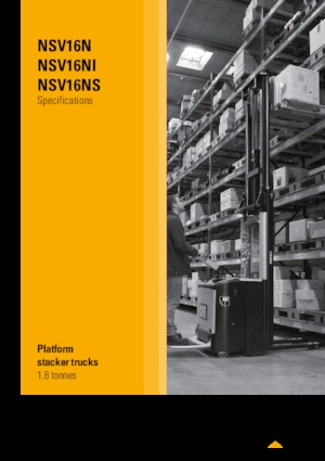 Палетни колички с платформа за повдигане на палети Caterpillar NSV16NS