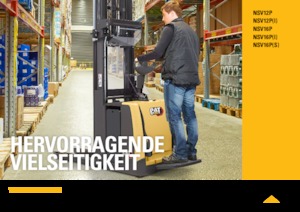 Палетни колички с платформа за повдигане на палети Caterpillar NSV16P