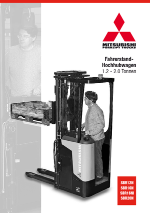 Палетни колички с платформа за повдигане на палети Mitsubishi SBR20N