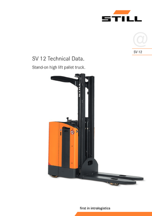 Палетни колички с платформа за повдигане на палети Still SV 12