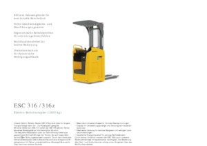 Палетните товарачи (седнал водач) Jungheinrich ESC 316