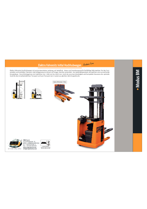 Палетните товарачи (седнал водач) OMG Modus-BM